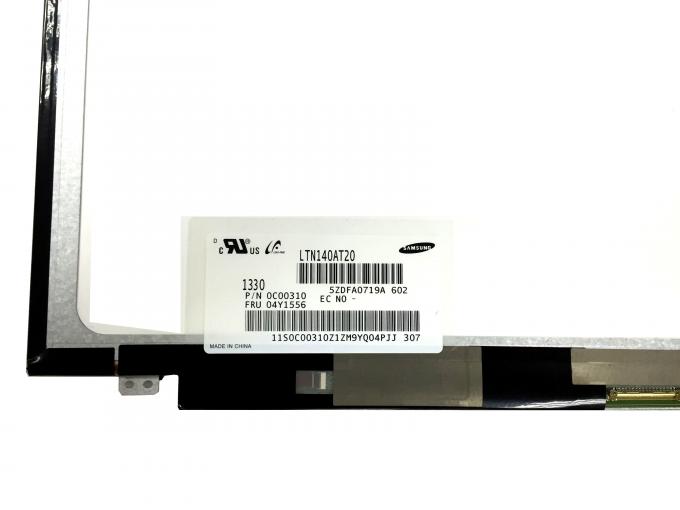 LTN140AT20 Pin del reemplazo LVDS 40 de la pantalla/del panel LCD de 14 pulgadas con los 200CD/M