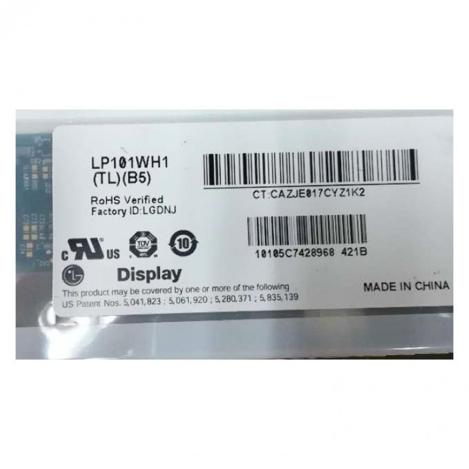 LP101WH1 TLB5 10 Pin del reemplazo 1366x768 LVDS 40 de la pantalla del ordenador portátil de la pulgada