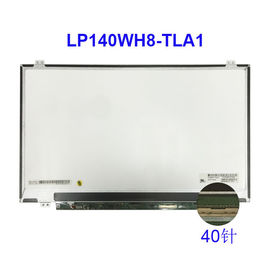 Exhibición Lp140wh8 Tla1 1366x768 de la pulgada HD LCD del Pin 14 de LVDS 40 para el ordenador portátil de LG