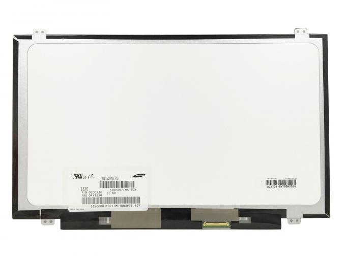 LTN140AT20 Pin del reemplazo LVDS 40 de la pantalla/del panel LCD de 14 pulgadas con los 200CD/M